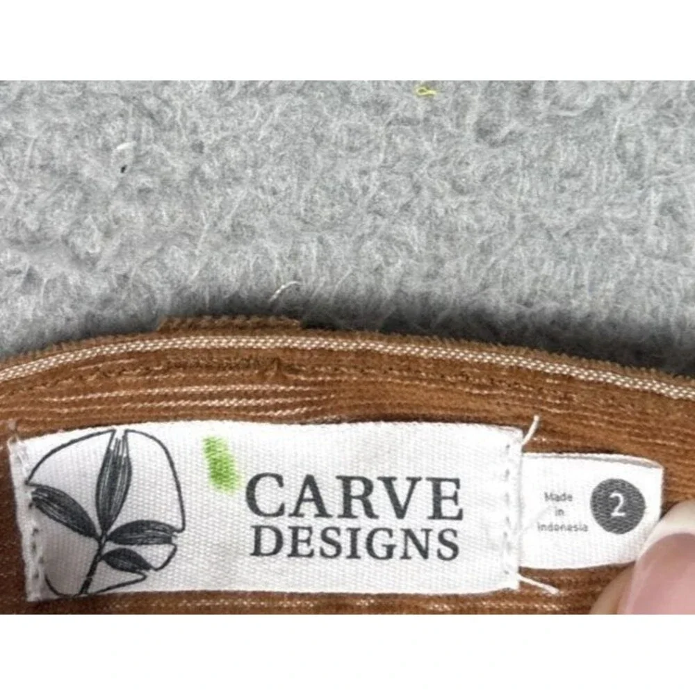 NWT Carve Designs Corduroy Oahu 6” Shorts Saddle Size 02 - Picture 5 of 11